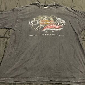 Vintage 2003 "100 Years of Great Motorcycles" Graphic Print T-Shirt  Men’s XL
